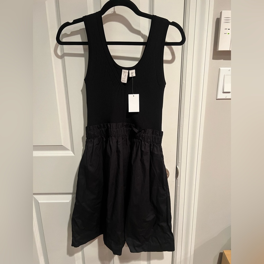 Joie Women’s Sleeveless Mixed Media Black Mini Dress- New With Tags!